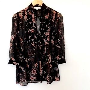 Banana republic floral blouse.